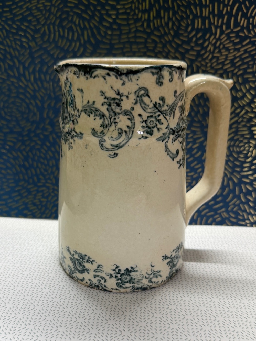 Royal Bonn Rosenguirlande Creamer Antique German Pottery